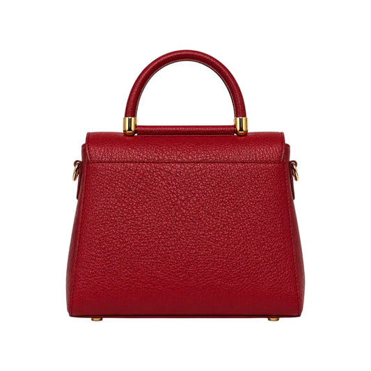 Dodex Stylish Red Textured Shoulder Bag with Strap & Handle (M)