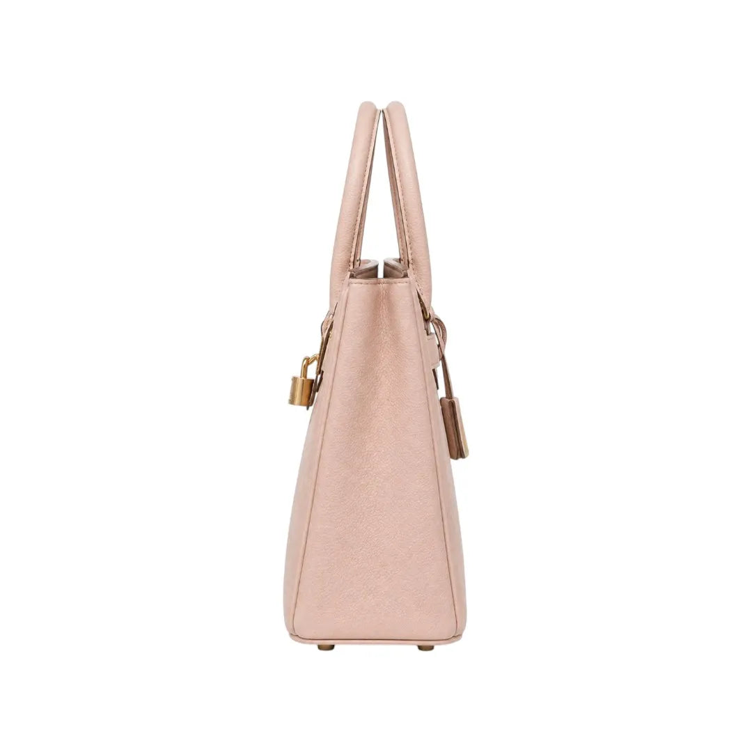 Dodex Luxury Nude Structured Shoulder Bag with Premium Finish (M)
